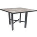 OW Lee Modern Aluminum Dining Table with 42" square top