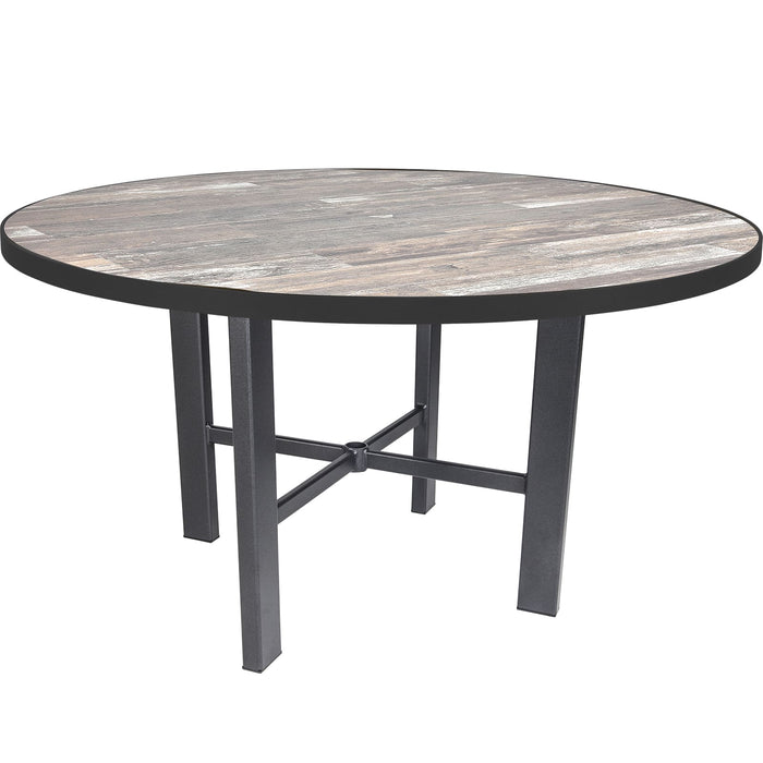OW Lee Modern Aluminum Dining Table with 54" round top