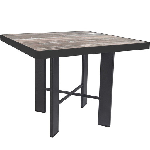 OW Lee Modern Aluminum Side Table with 24" square top