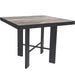 OW Lee Modern Aluminum Side Table with 24" square top