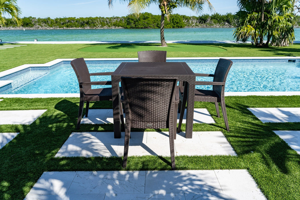 Rainbow Outdoor Montana 5-Piece Dining Set - Brown