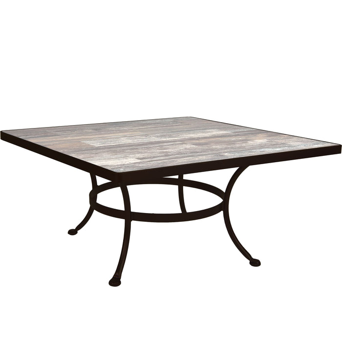 OW Lee Standard Iron Coffee Table with 42" square top