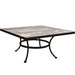 OW Lee Standard Iron Coffee Table with 42" square top