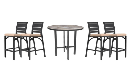 OW Lee Arc bar set on a patio
