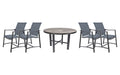 OW Lee Avana dining set on a patio, with each included piece