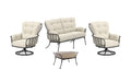 OW Lee Monterra Urban Scale 4-Piece Lounge Set with Swivel Rockers on a patio