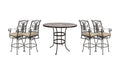 OW Lee San Cristobal bar set on a patio, with each included piece