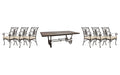 OW Lee San Cristobal dining set on a patio, with each included piece