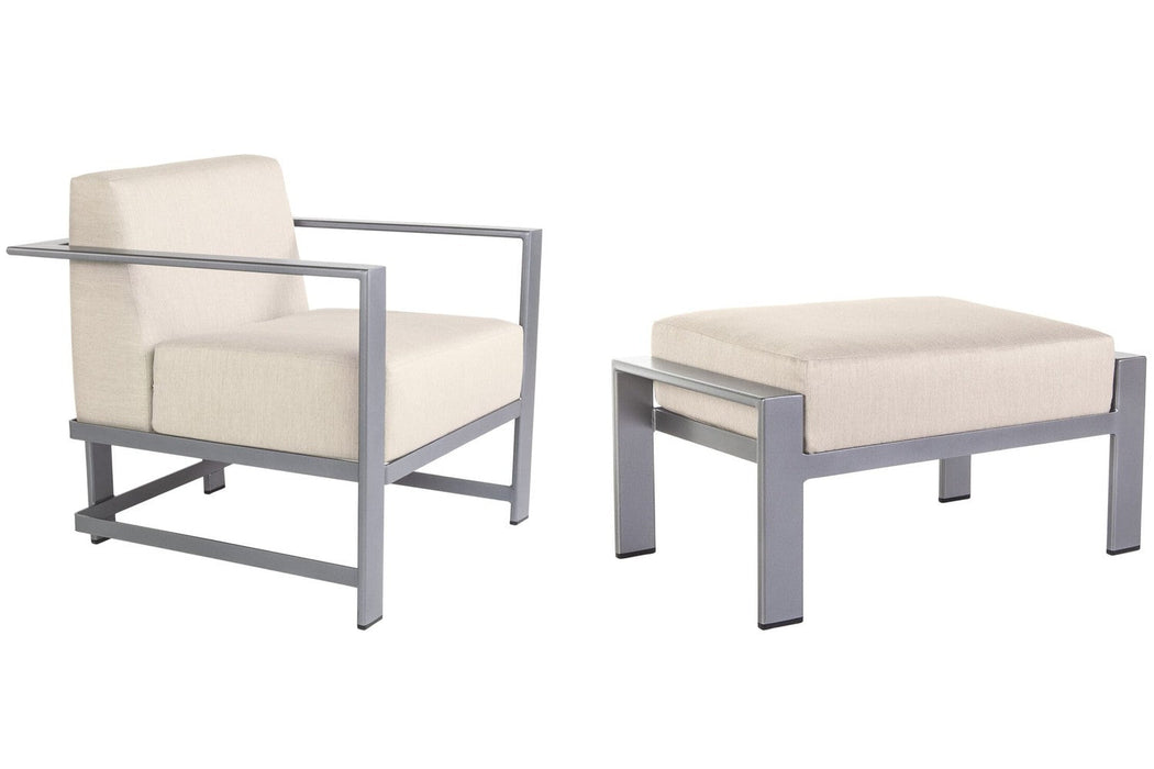 OW Lee Studio Lounge Chair & Ottoman Set: one lounge chair and one ottoman