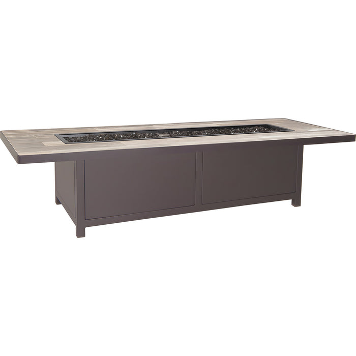 OW Lee Casual Fireside 28" x 72" Occasional Height Capri Fire Pit