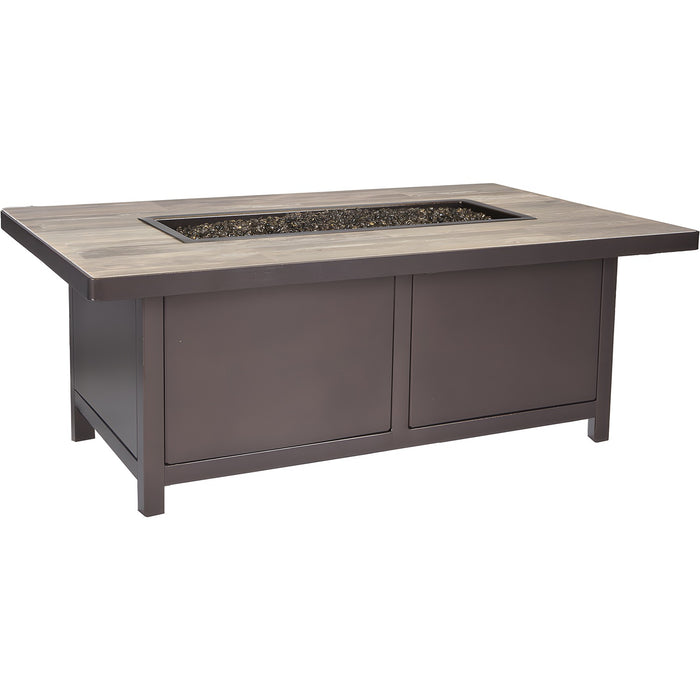 OW Lee Casual Fireside 30" x 50" Occasional Height Capri Fire Pit