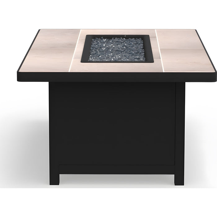 OW Lee Casual Fireside 30" x 50" Occasional Height Capri Fire Pit