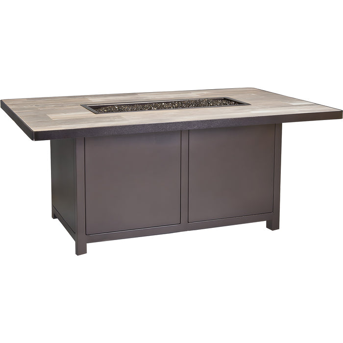 OW Lee Casual Fireside 36" x 58" Capri Chat Height Fire Pit