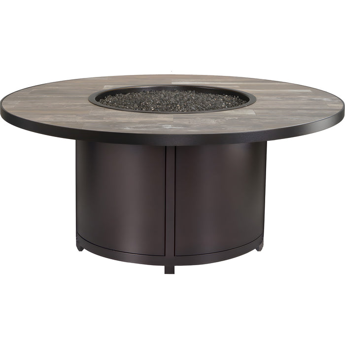 OW Lee Casual Fireside 54" Rd. Chat Height Capri Fire Pit