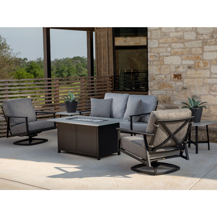OW Lee Casual Fireside 30x50" Chat Height Santorini Fire Pit
