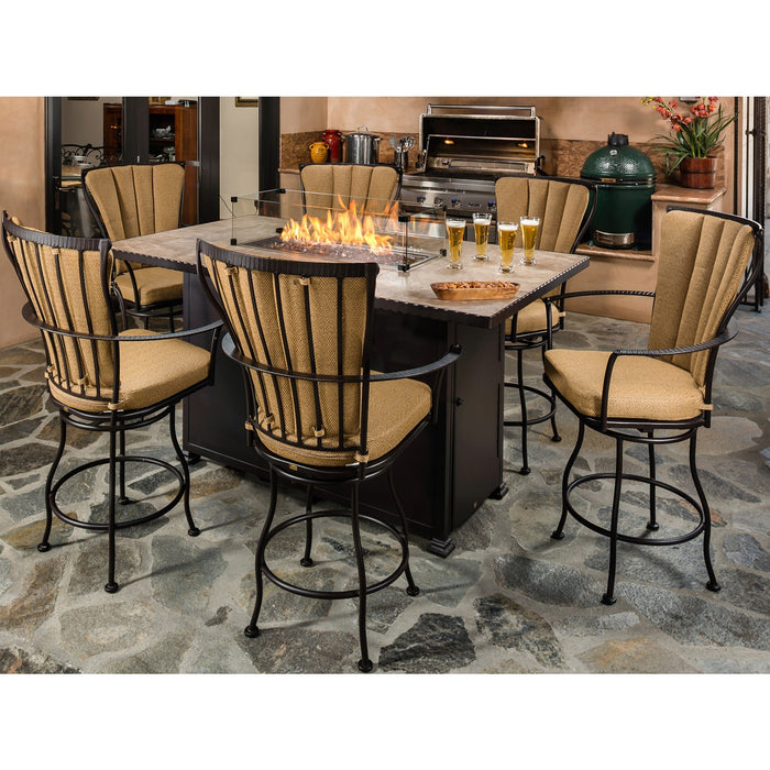 OW Lee Monterra Swivel Counter Stool With Arms