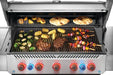 Steaks, kebabs, vegetables and naan cooking on the Prestige 665