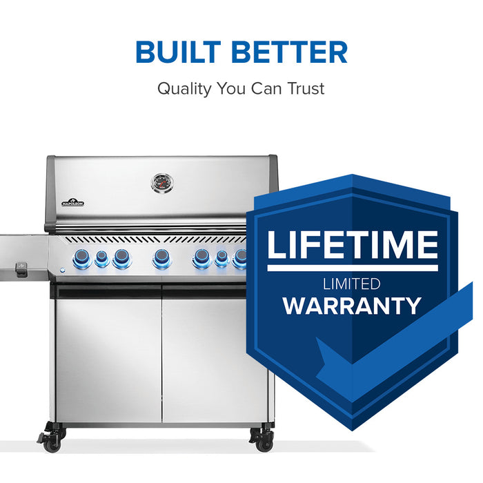 Prestige 665 backed by the Napoleon Lifetime Limited Warranty