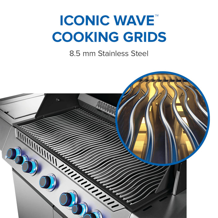 Iconic Wave cooking grids, 8.5 mm stainless steel