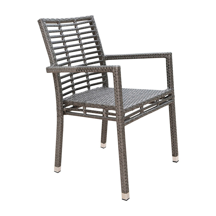 Panama Jack Graphite Set of 2 Stackable Armchairs