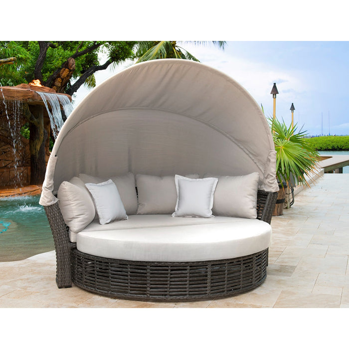 Panama Jack Graphite Canopy Daybed with Cushions