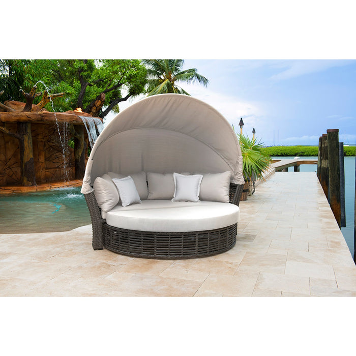 Panama Jack Graphite Canopy Daybed with Cushions