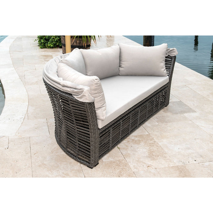 Panama Jack Graphite Canopy Daybed with Cushions