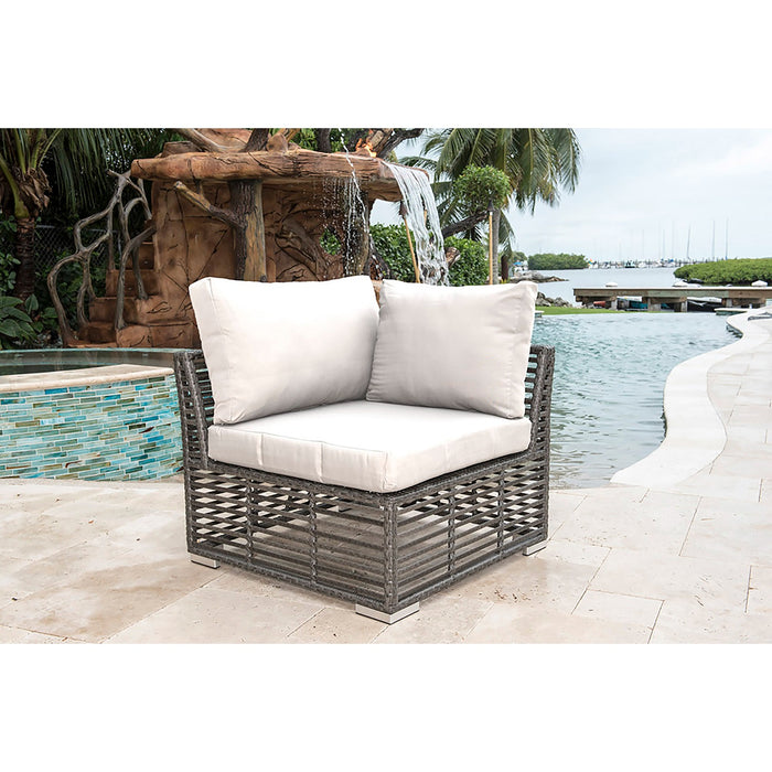 Panama Jack Graphite Modular Corner Unit with Cushions