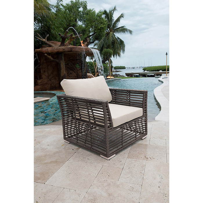 Panama Jack Graphite Lounge chair with Cushions