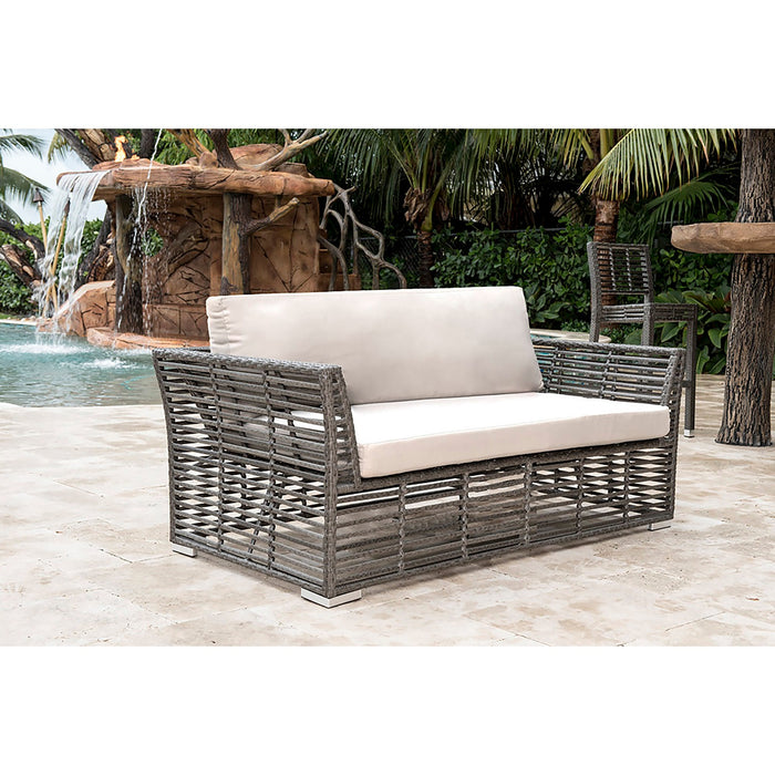 Panama Jack Graphite Loveseat with Cushions