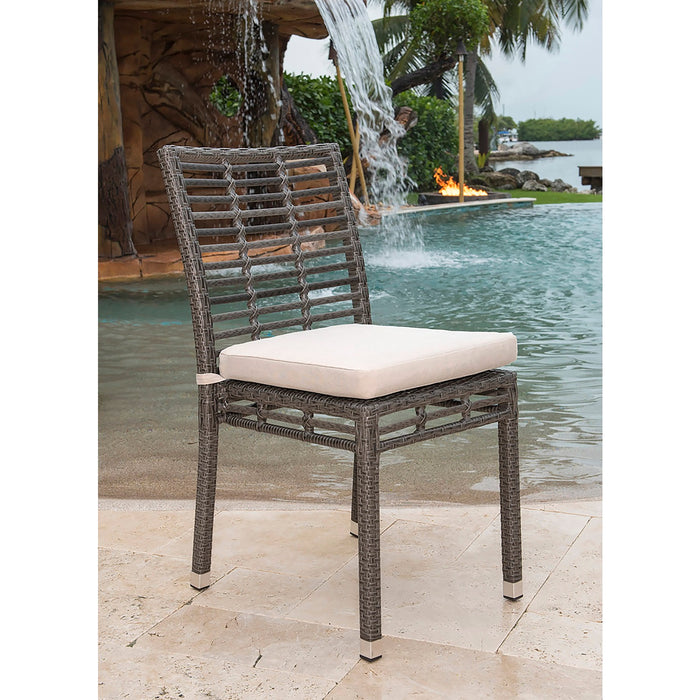 Panama Jack Graphite Set of 2 Stackable Side Chairs