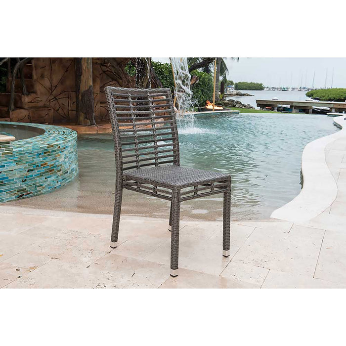 Panama Jack Graphite Set of 2 Stackable Side Chairs