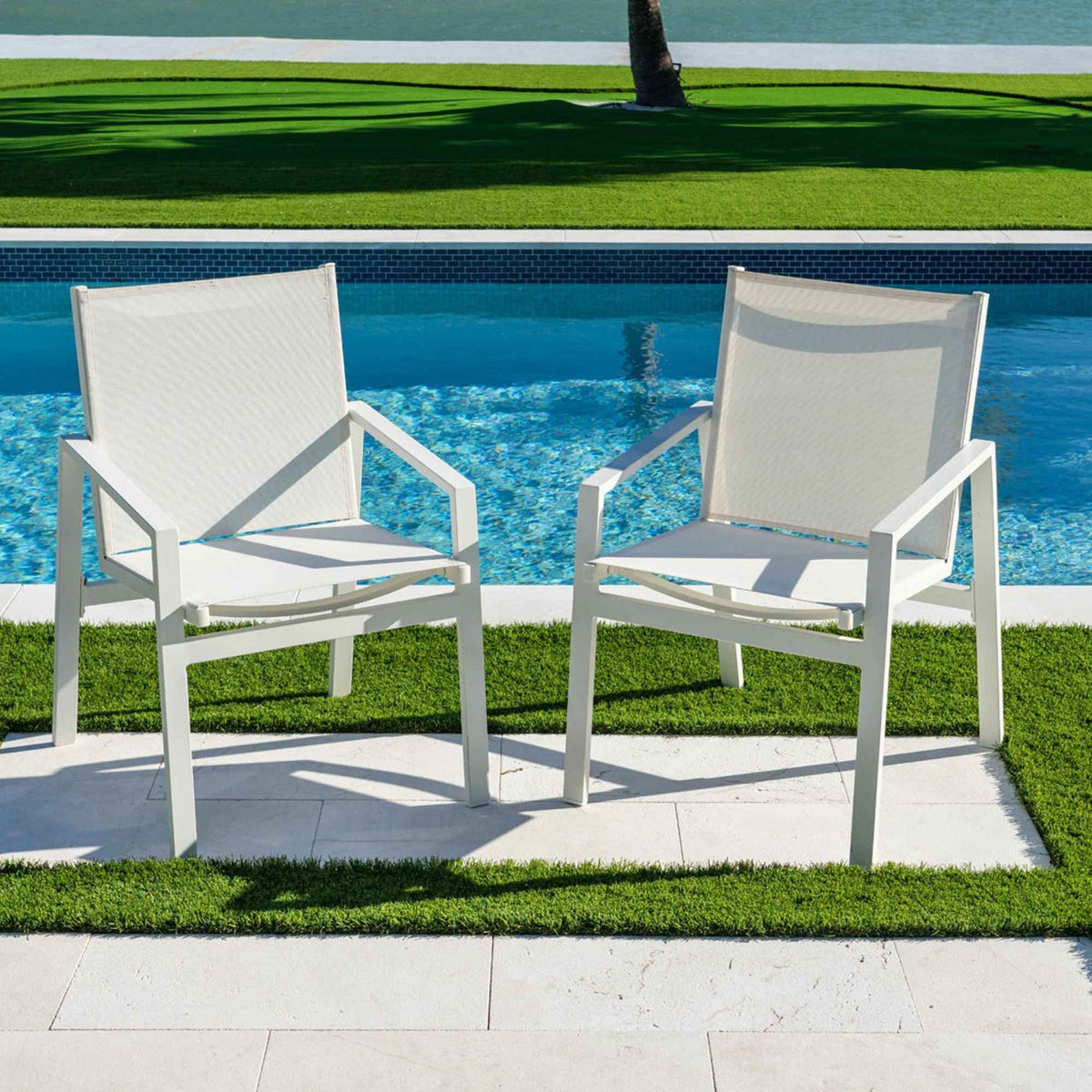 Stackable Armchars Panama Jack Mykonos Set of 2 Stackable Armchairs — Bespoke Patio