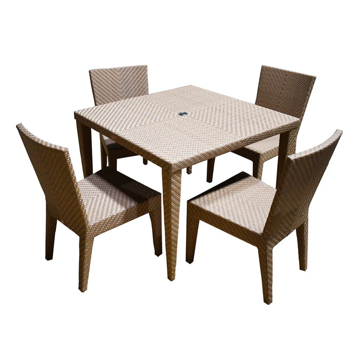 Panama Jack Austin 5-Piece Square Dining Set with Cushions
