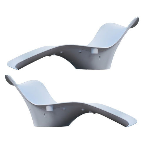 Panama Jack Set of 2 Wave In-Pool Chaise Lounger