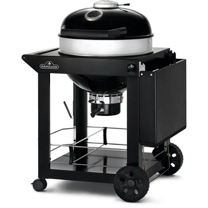 Napoleon Pro Charcoal Kettle Grill/Black with Cart