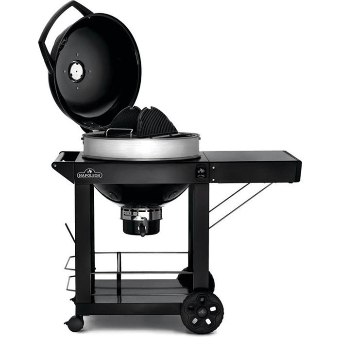 Napoleon Pro Charcoal Kettle Grill/Black with Cart