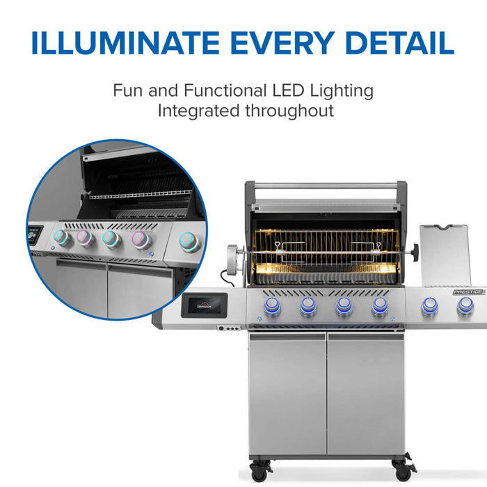 Integrated LED lighting throughout the Prestige PRO 500