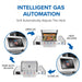 Intelligent Gas Automation: the grill adjusts heat automatically when the lid is opened