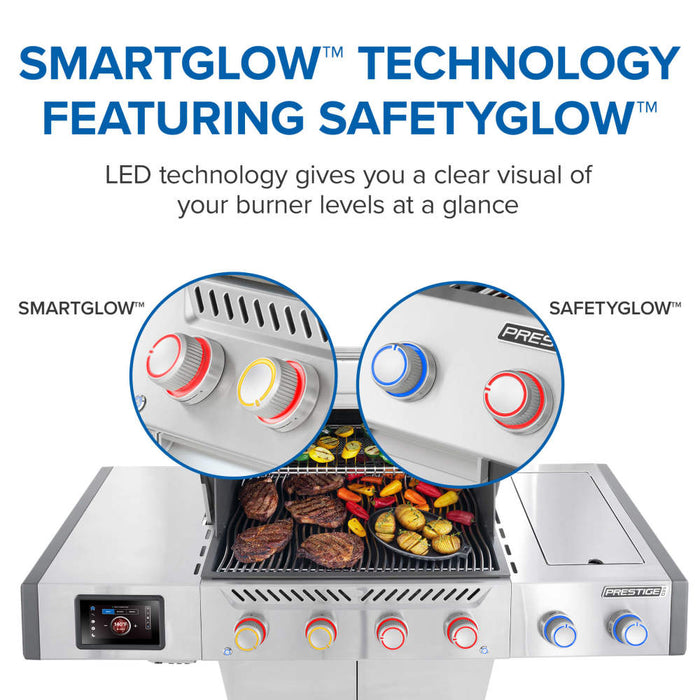 SmartGlow technology featuring SafetyGlow knobs