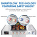 SmartGlow technology featuring SafetyGlow knobs