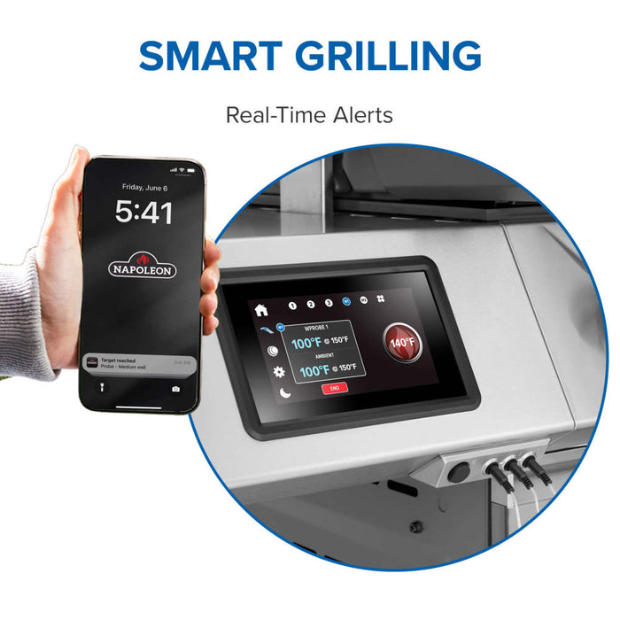 Smart grilling with real-time alerts on your phone
