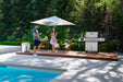 Prestige PRO 500 beside a pool with friends