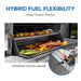 Hybrid fuel flexibility: integrated electric smoker infuses smoke flavor