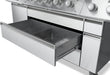 Soft-close storage drawer with dividers