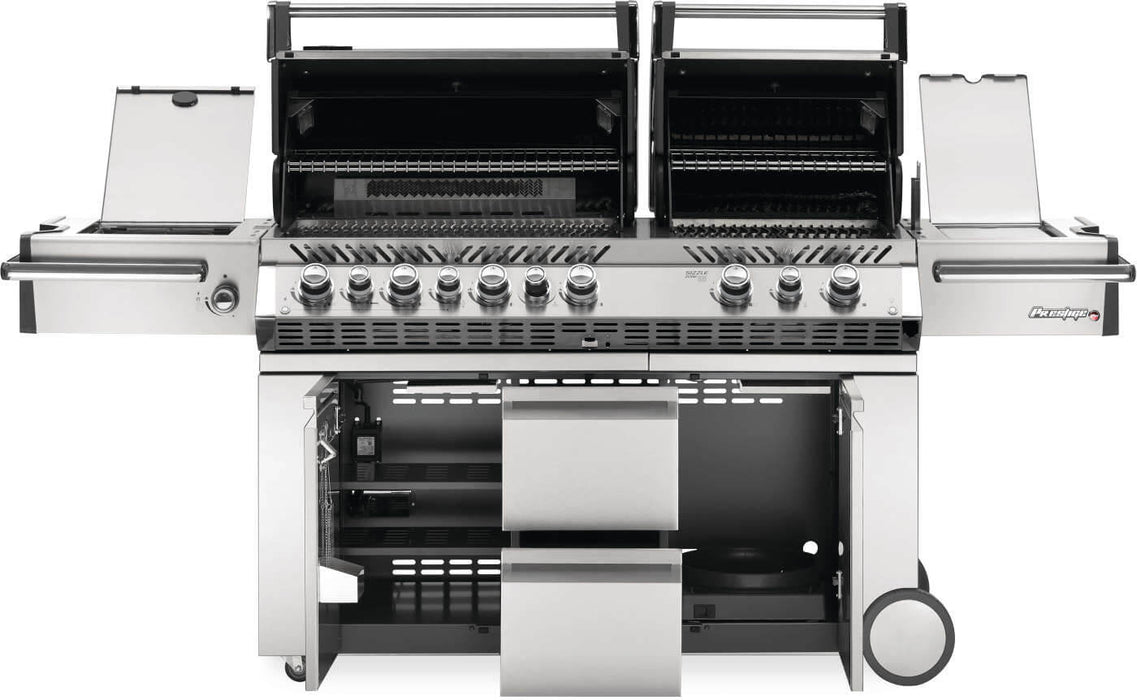 Prestige PRO 825 with both lids and cabinet doors open