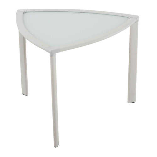 Pelican Reef Archway White Aluminum End Table