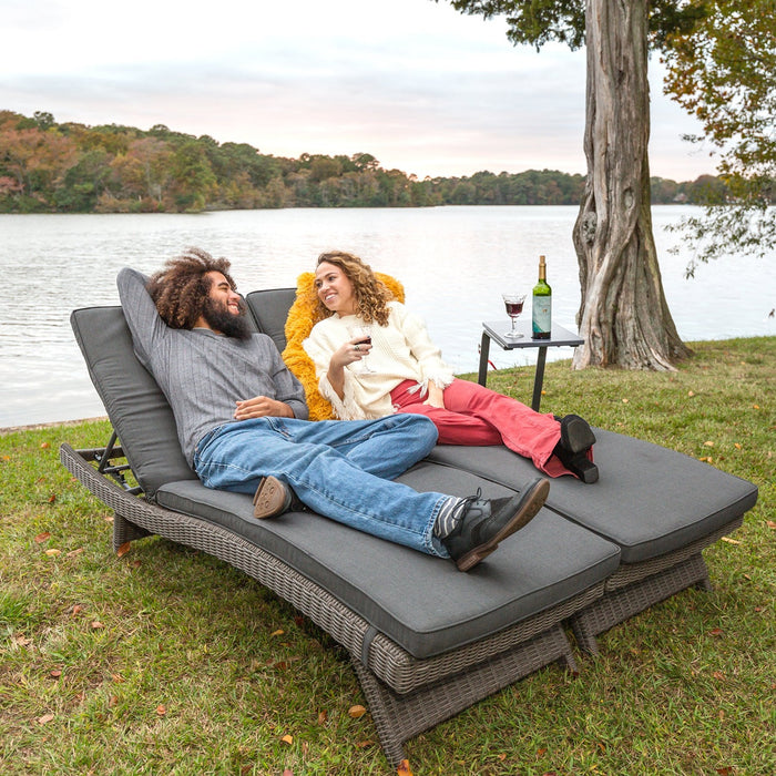 Kettler Palma Wicker Multi-Position Lounger