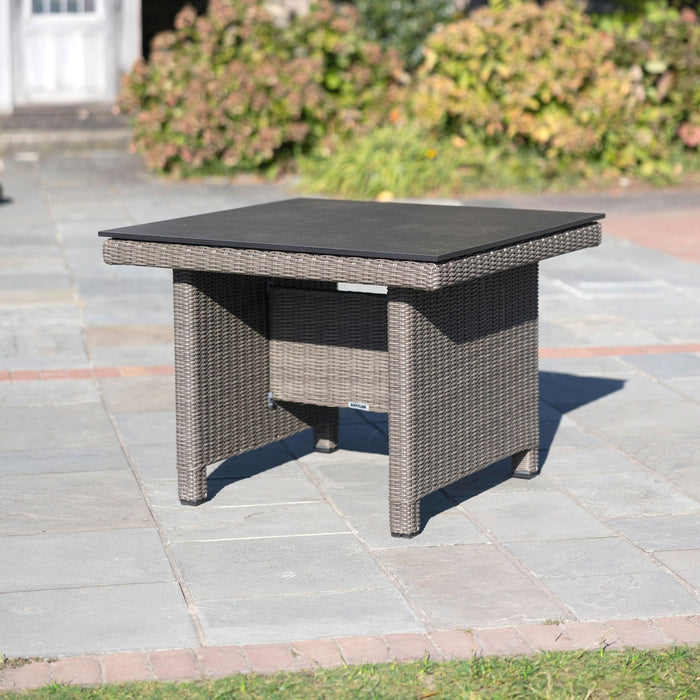 Kettler Palma Modular Wicker Corner Set with 37-inch Dining Table