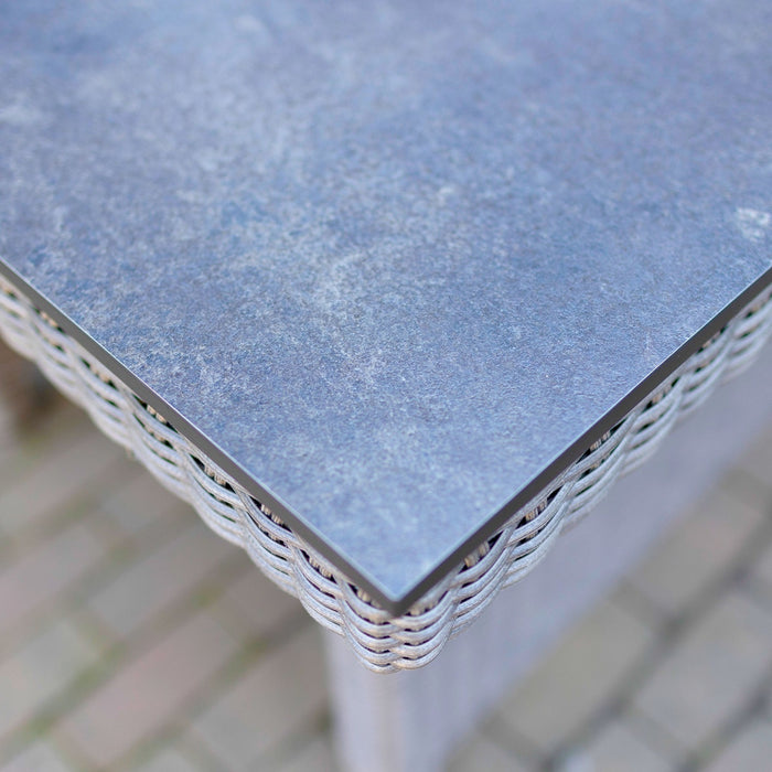 Kettler Palma Modular Wicker Corner Set with 37-inch Dining Table